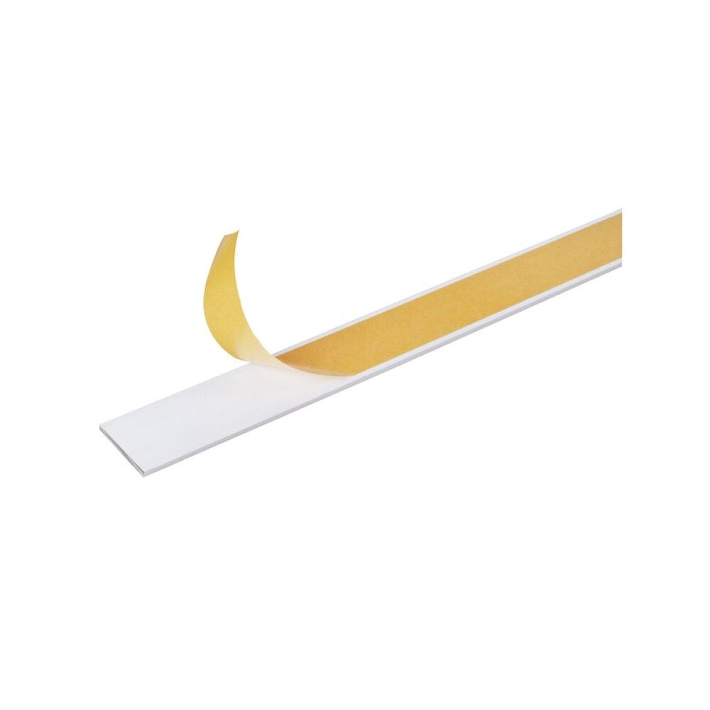 FLATPROFIL GAH ALBERTS PVC SELVKLEBENDE 20X2MM 2,6M HVIT