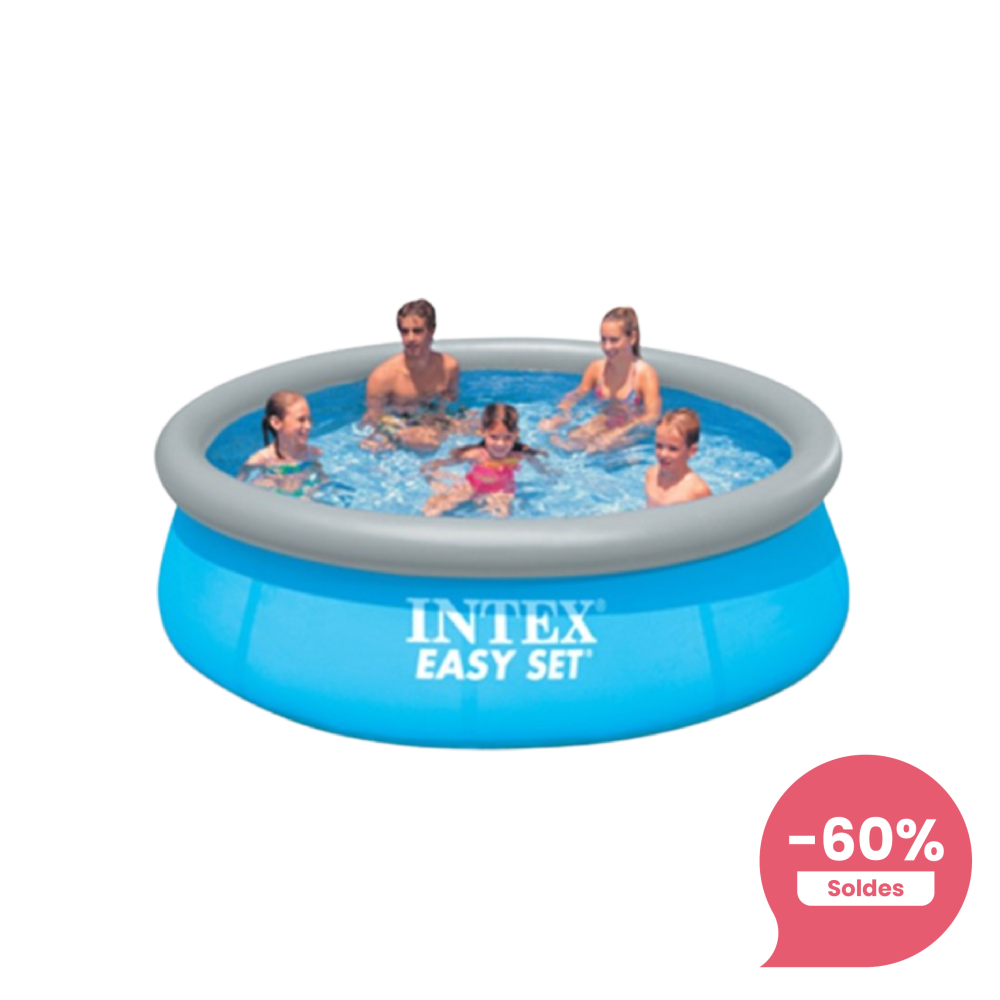 Liner piscine autostable boudin gris 2,44 x 0,76 m
