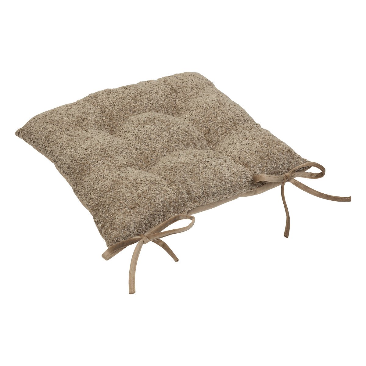 Coxim para cadeira AUTOMNE bouclette taupe 38x38cm