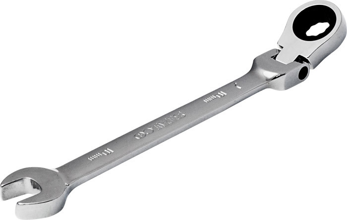 Klucz płasko-oczkowy z grzechotką i przegubem 8 mm STALCO S-56208