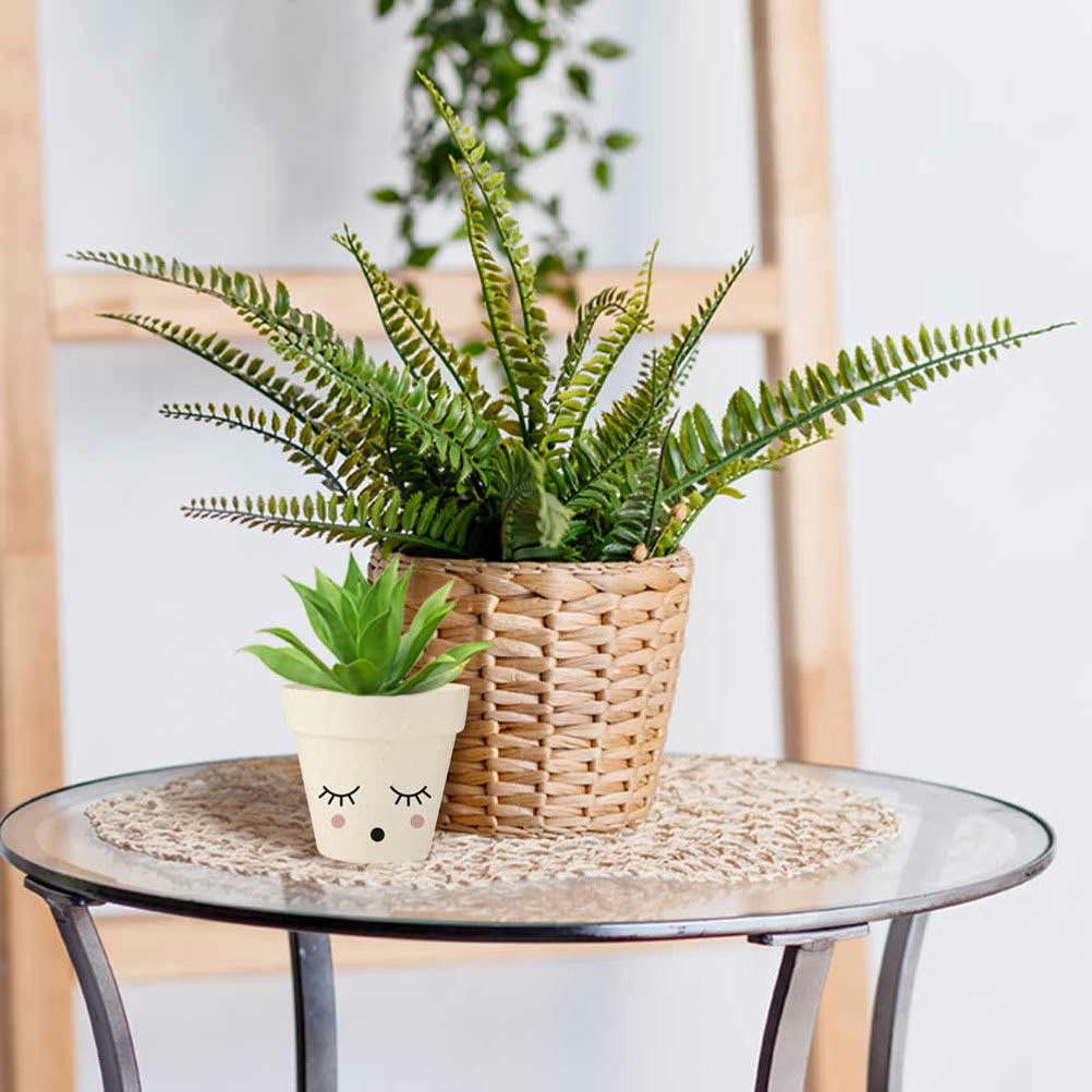 VISAGE - Cache pot en bambou D9,5cm