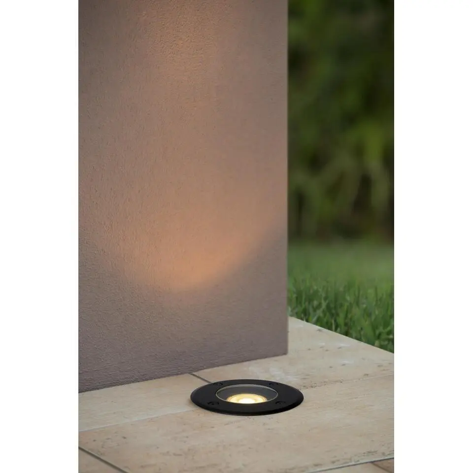 Lucide BILTIN Grondspot - Zwart