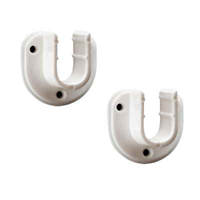 Naissances en zinc pour tringle de penderie Ø1,8 cm, 2 pièces