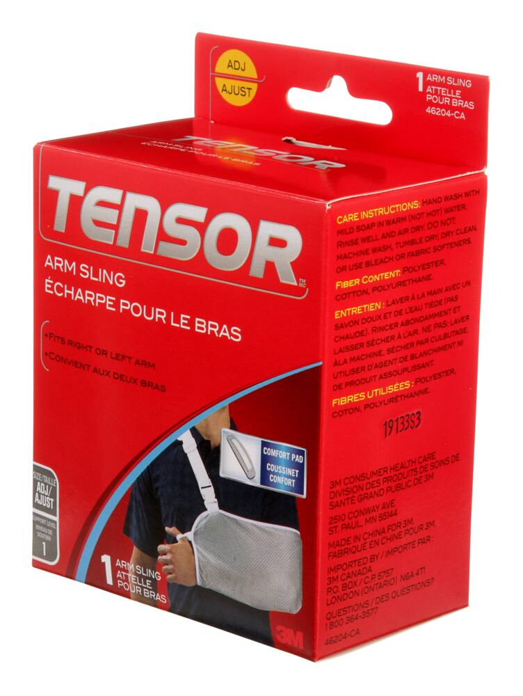 Tensor Adjustable Arm Sling, Grey