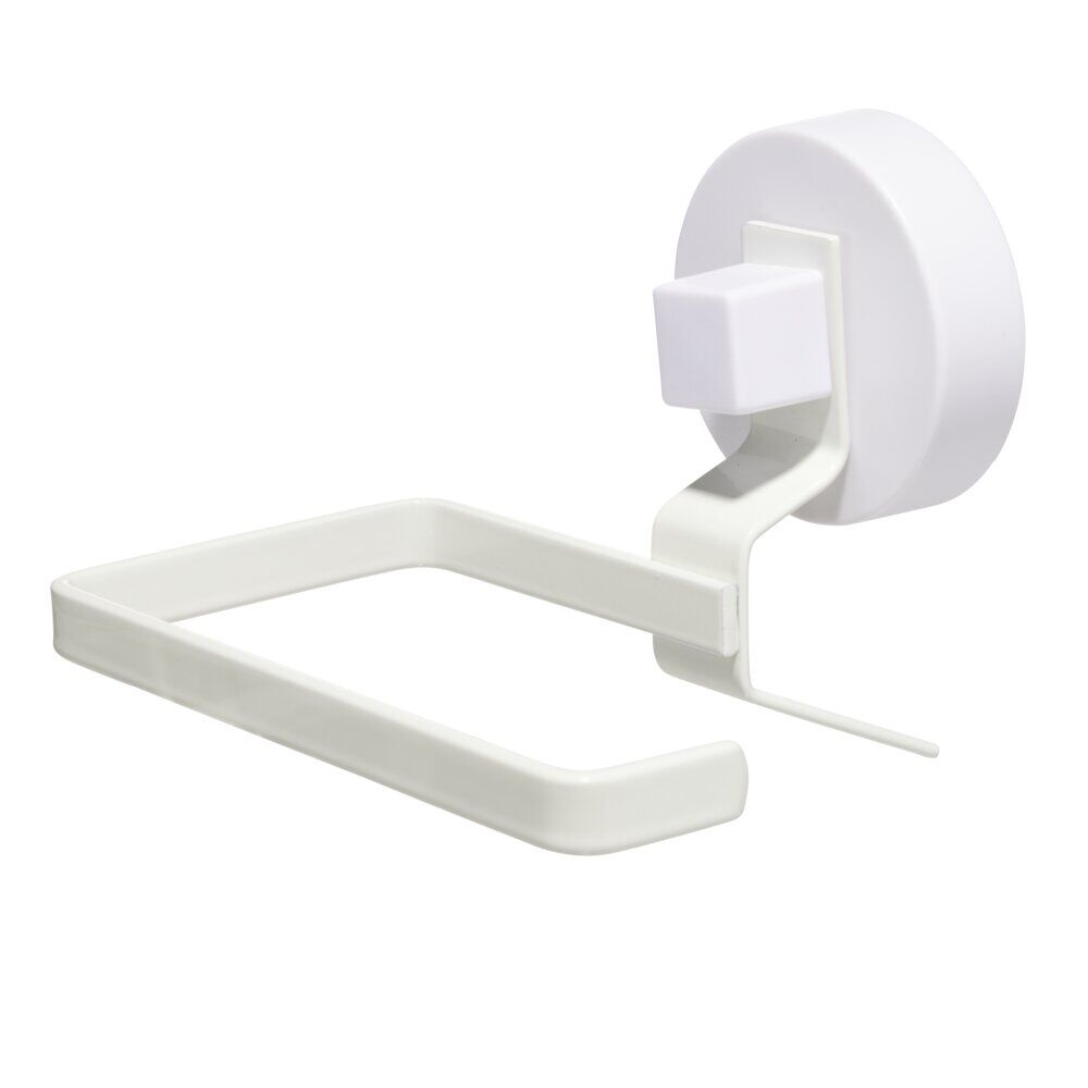 Porte papier toilette dévidoir en plastique fixation ventouse 11x8xH12,5cm