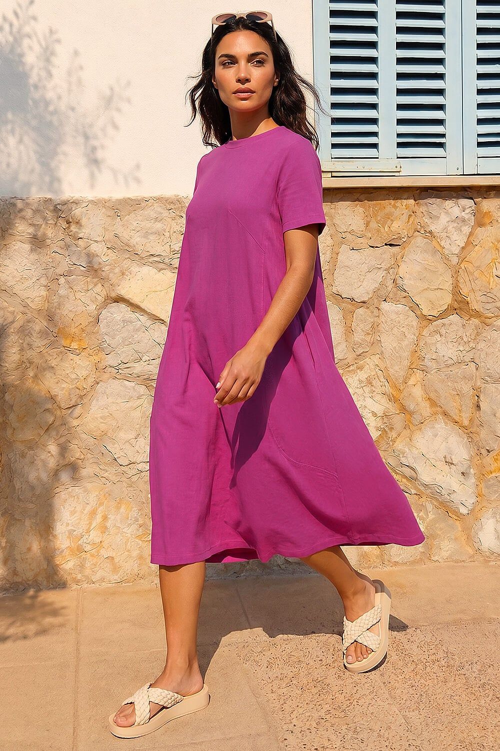 Roman Relaxed T-Shirt Jersey Dress