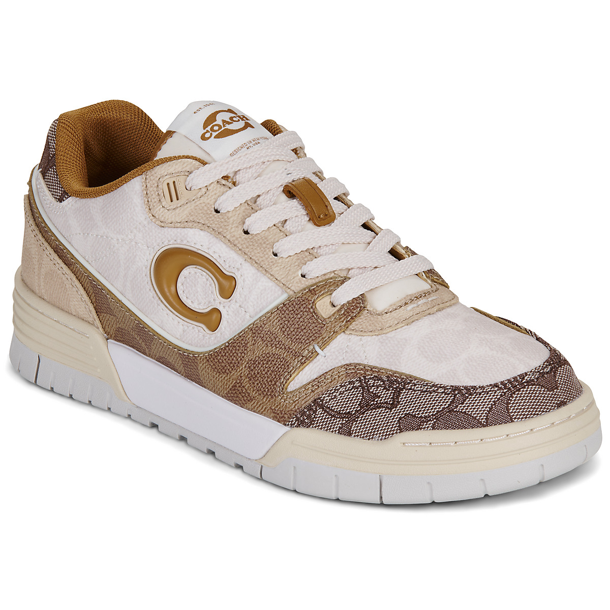 Coach - COACH SOHO SNEAKER - Beige / Camel / Brown