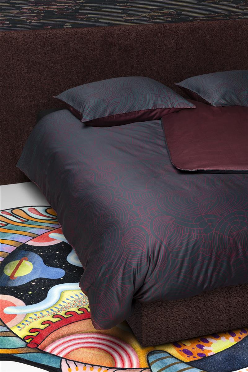 MOOOI dekbedovertrek Dodo Pavone - 140x200/220 cm - blauw