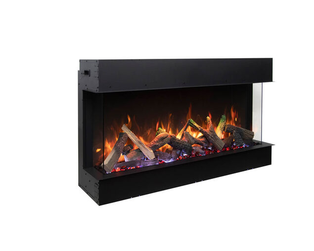 Amantii Smart 40" 3 sided glass electric fireplace Built-in only