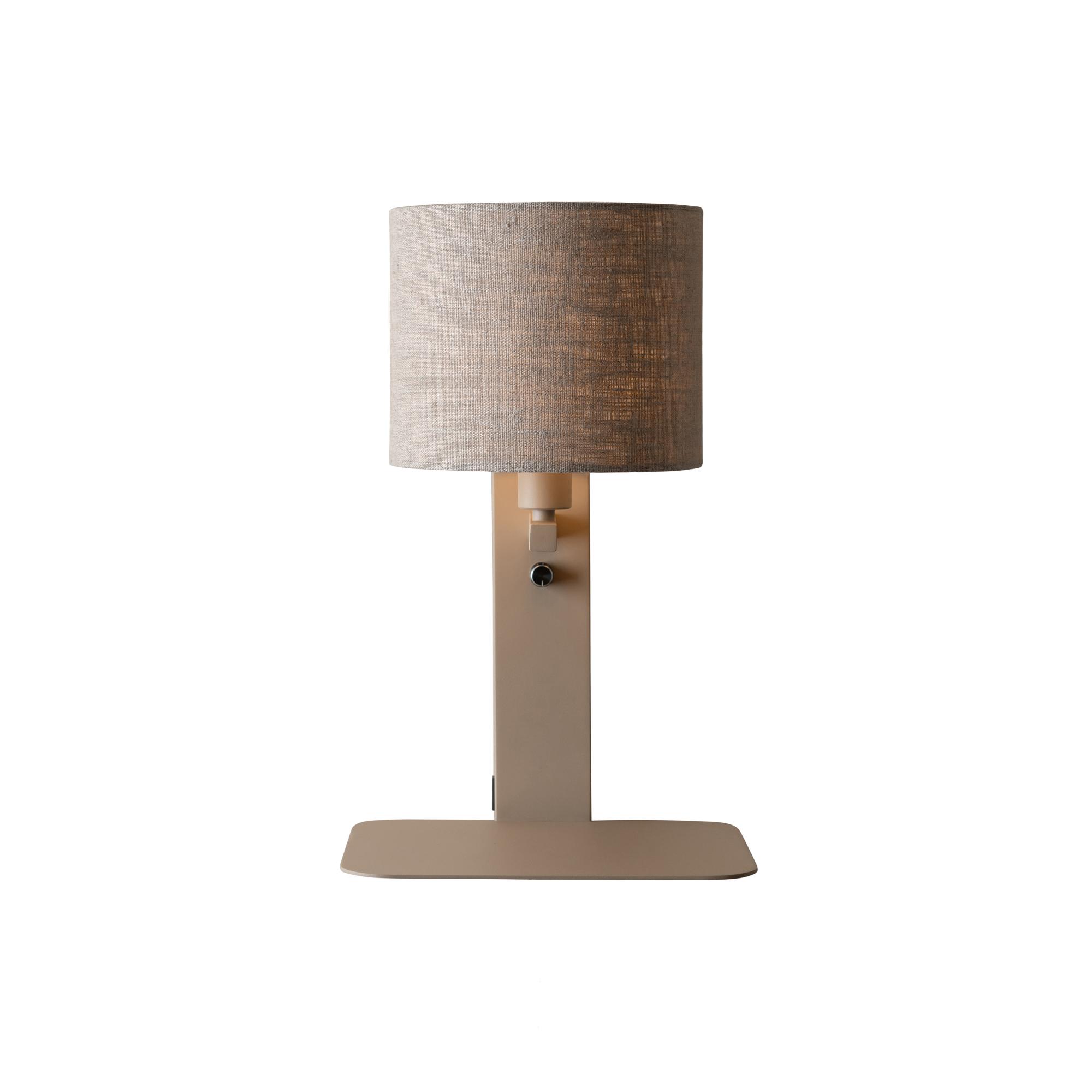 it's about RoMi Florence Wandlamp H 42 cm - Bruin / Dark Linnen