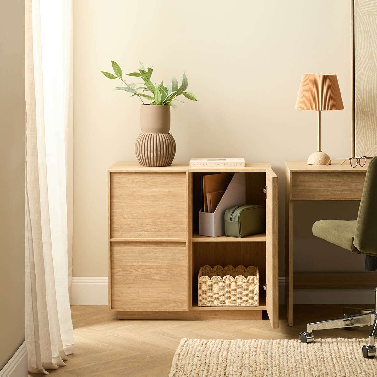 Osaka Two Door Cabinet - Natural