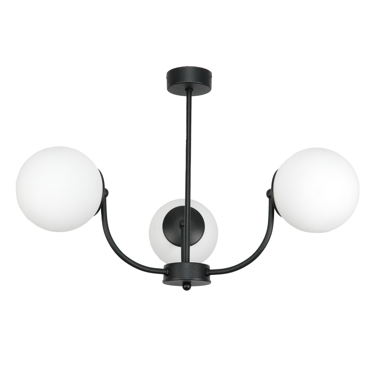 Lampa sufitowa EDYLIT czarna kule białe nowoczesna 3xE14 ESTI LAB 15-152