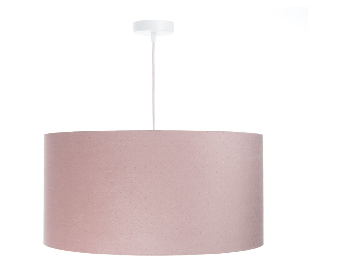 Lampa wisząca Jasmine bebe tkaninowa 30 cm różowa