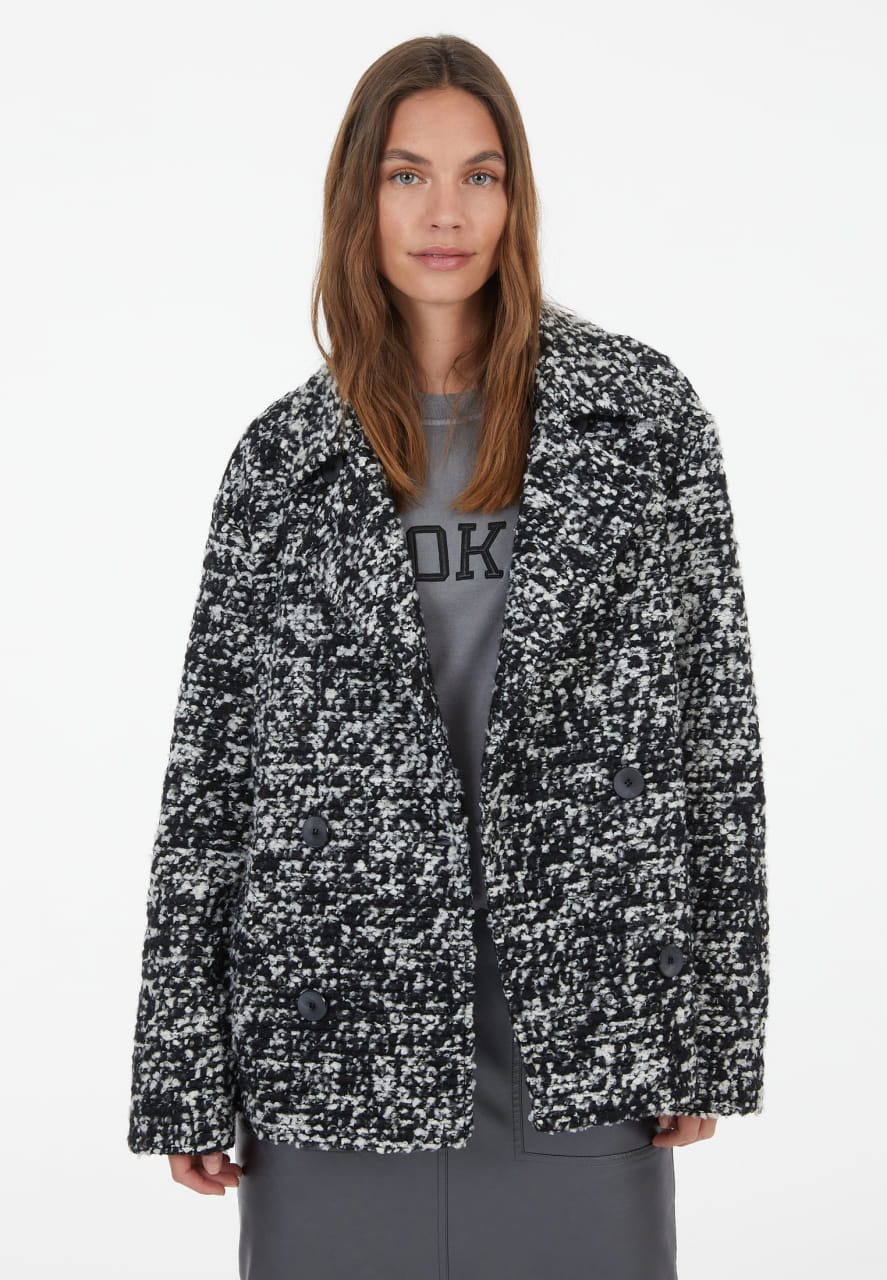 Cabanjacke aus Bouclégarn