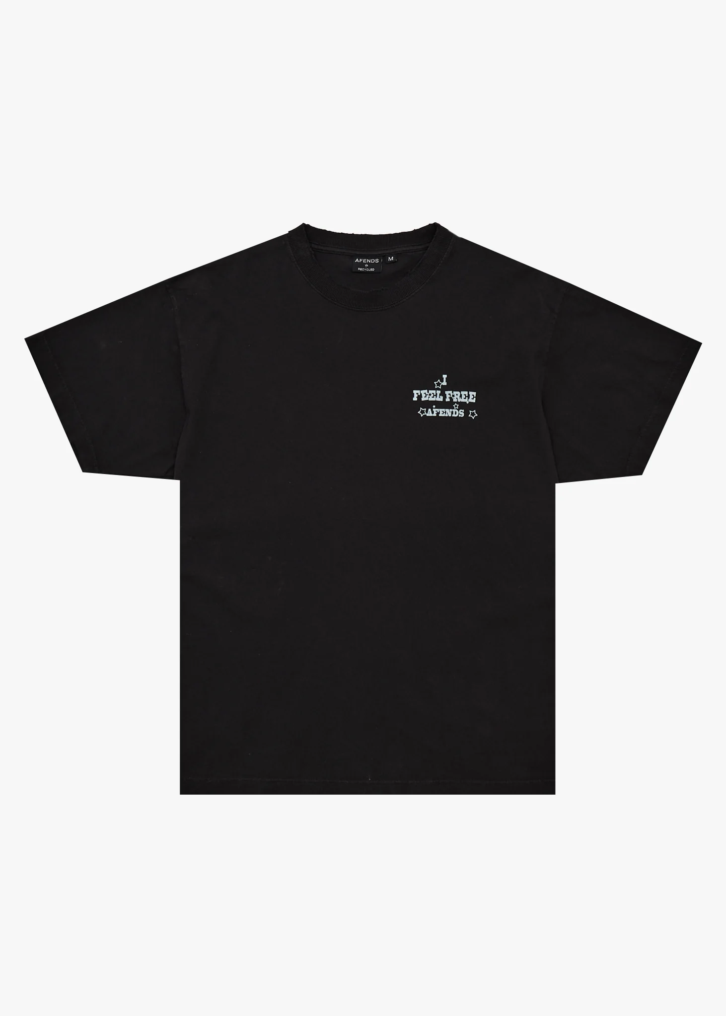 AFENDS Mens Sonoran - Boxy Tee - Stone Black