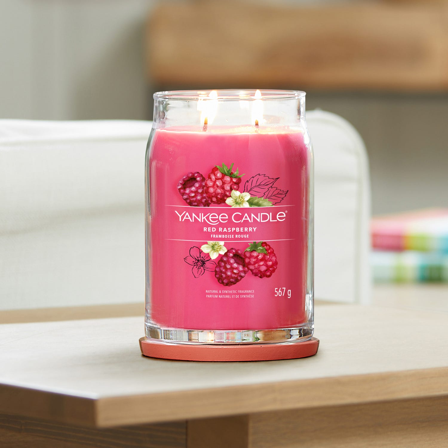 Red Raspberry, candela in giara grande Yankee Candle