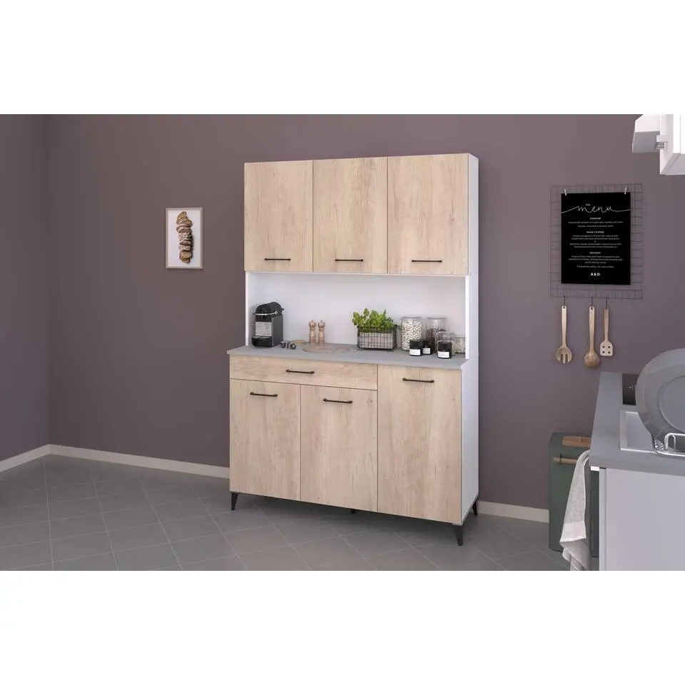 Buffetkast Maleficent met 6 deuren & 1 lade - eikdecor