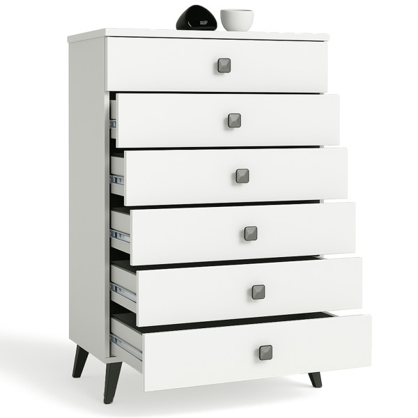 Komoda MOBI AKORD Biała 37x60x104 cm