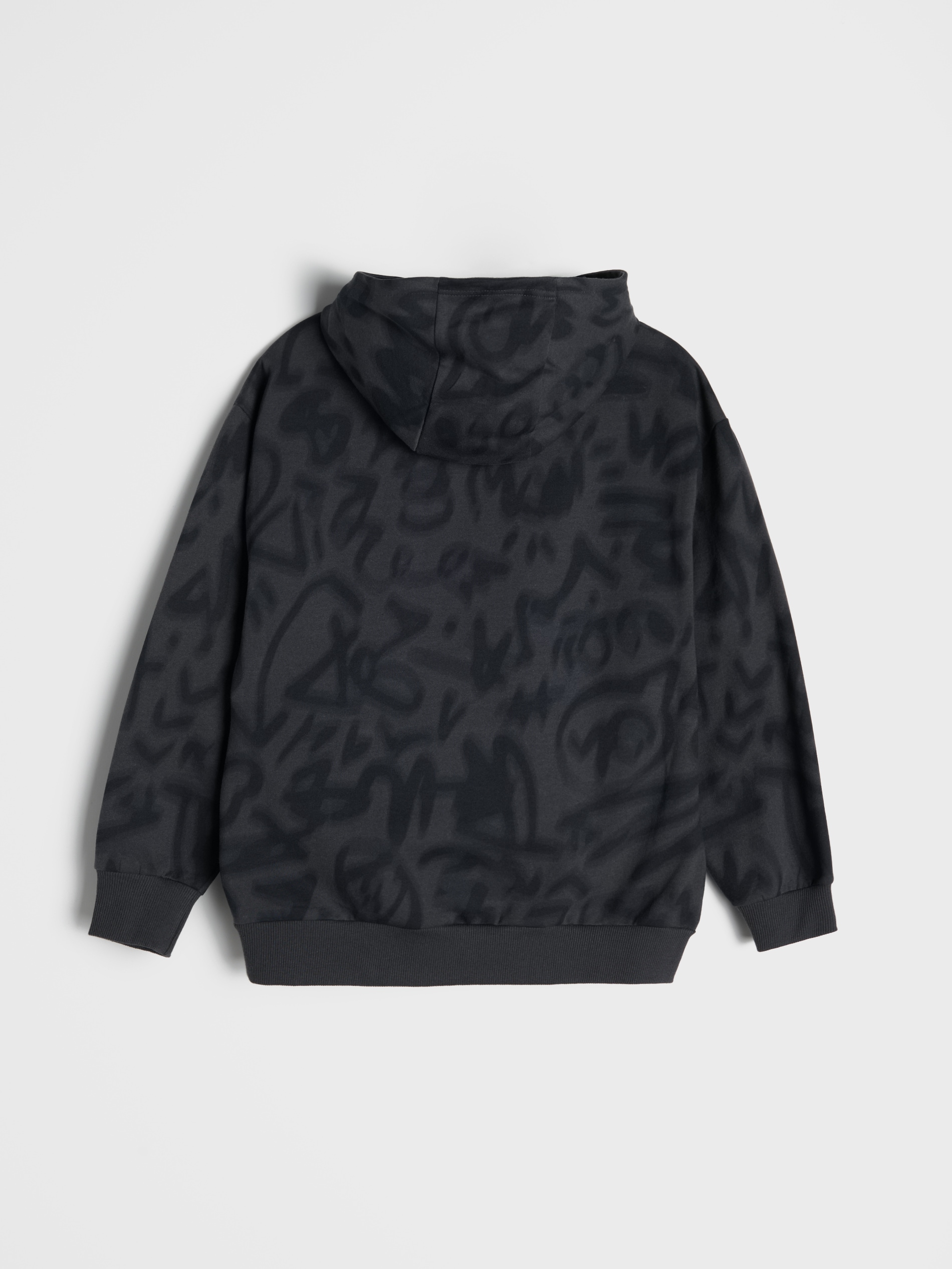 Bluza hoodie ze wzorem graffiti