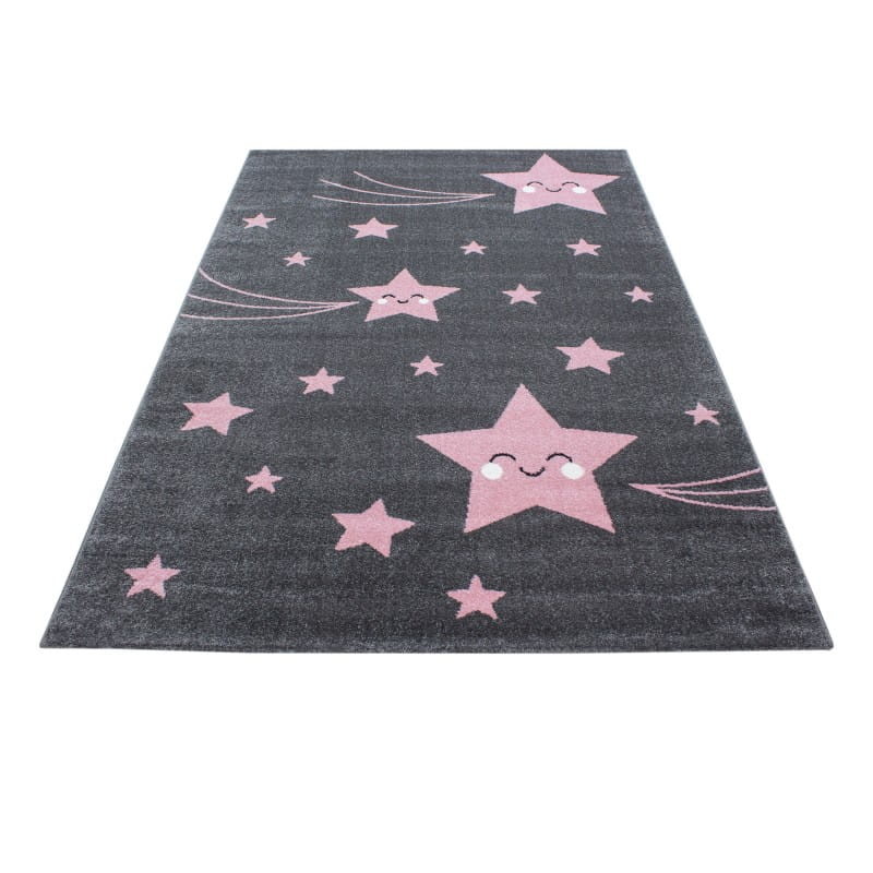 Dywan dziecięcy Kids Gwiazdki różowy 120 cm x 170 cm