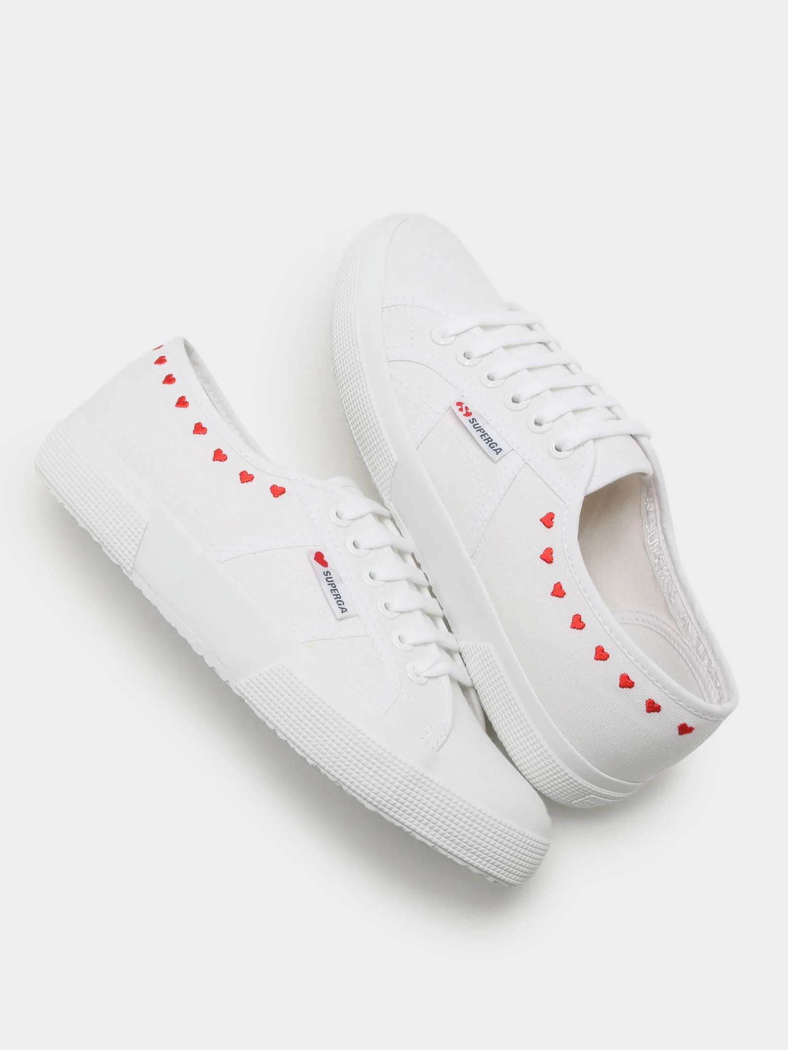 Womens 2750 Cotu Canvas Little Hearts Embroidery Sneakers