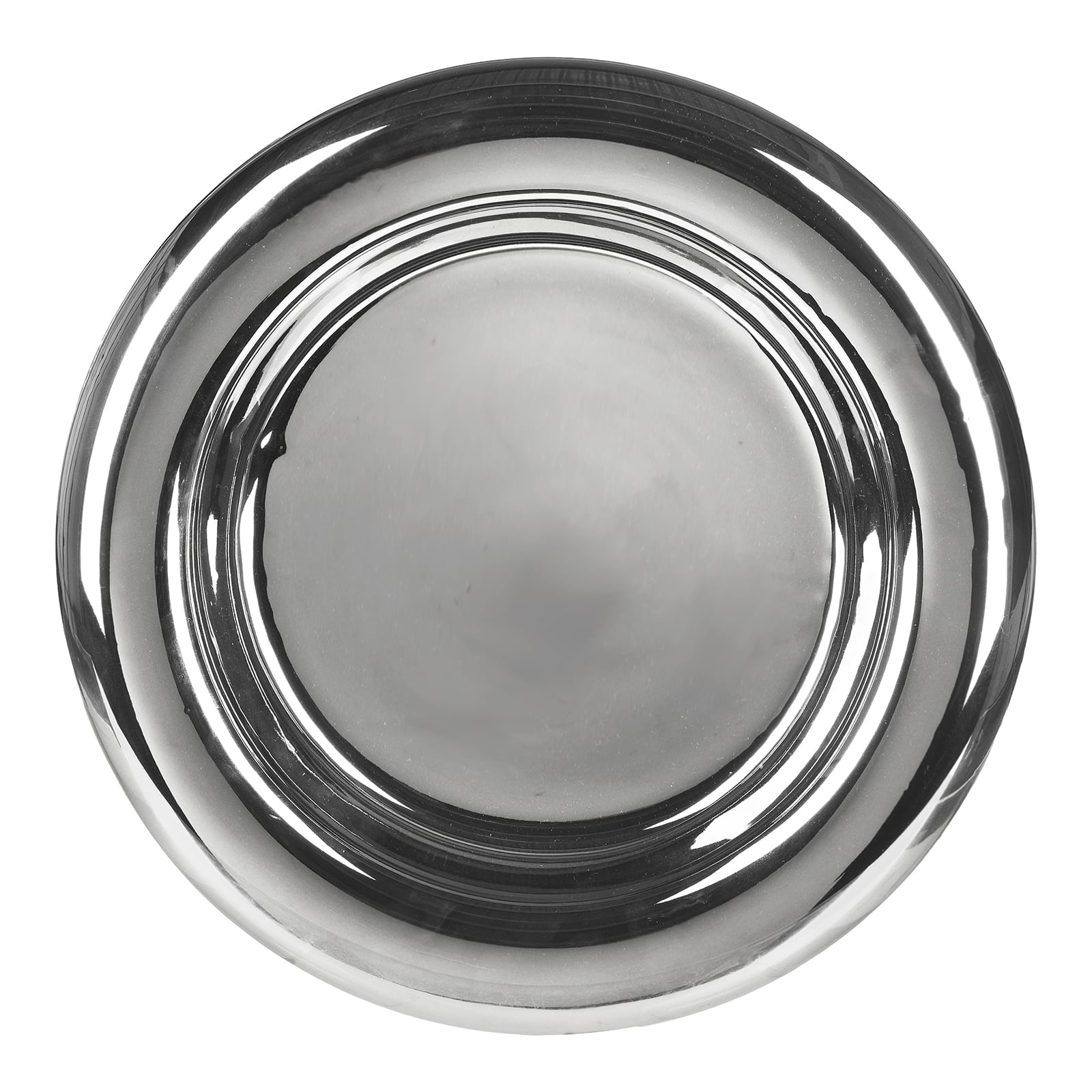 Deko-Tablett Glanz Silber, ⌀ 42 cm, H 60 mm