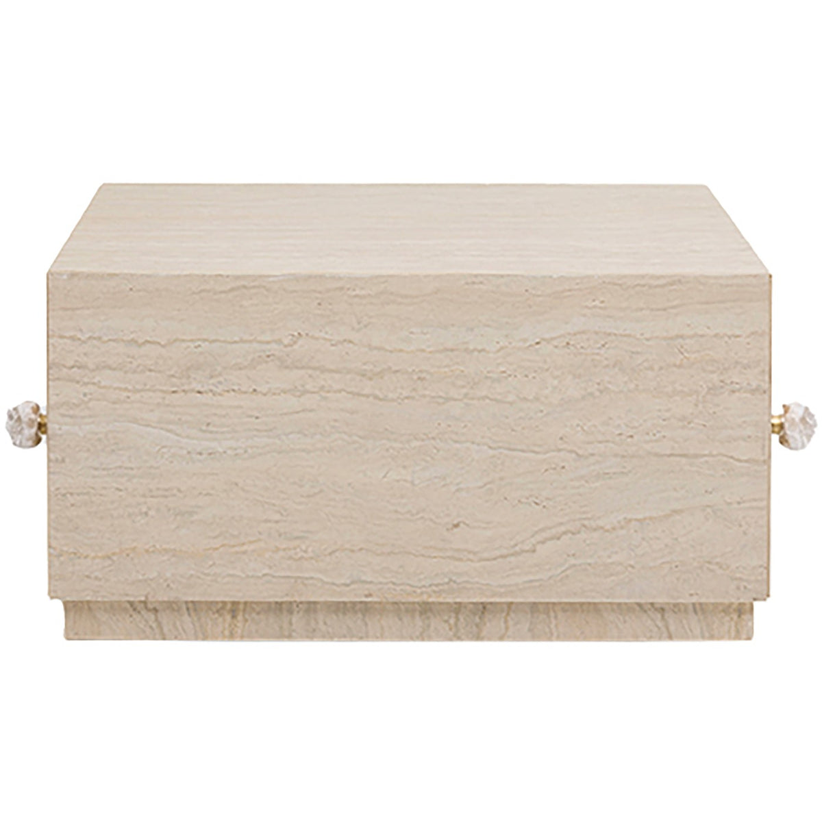Kare Design Salontafel met lades Travertino 80x60cm