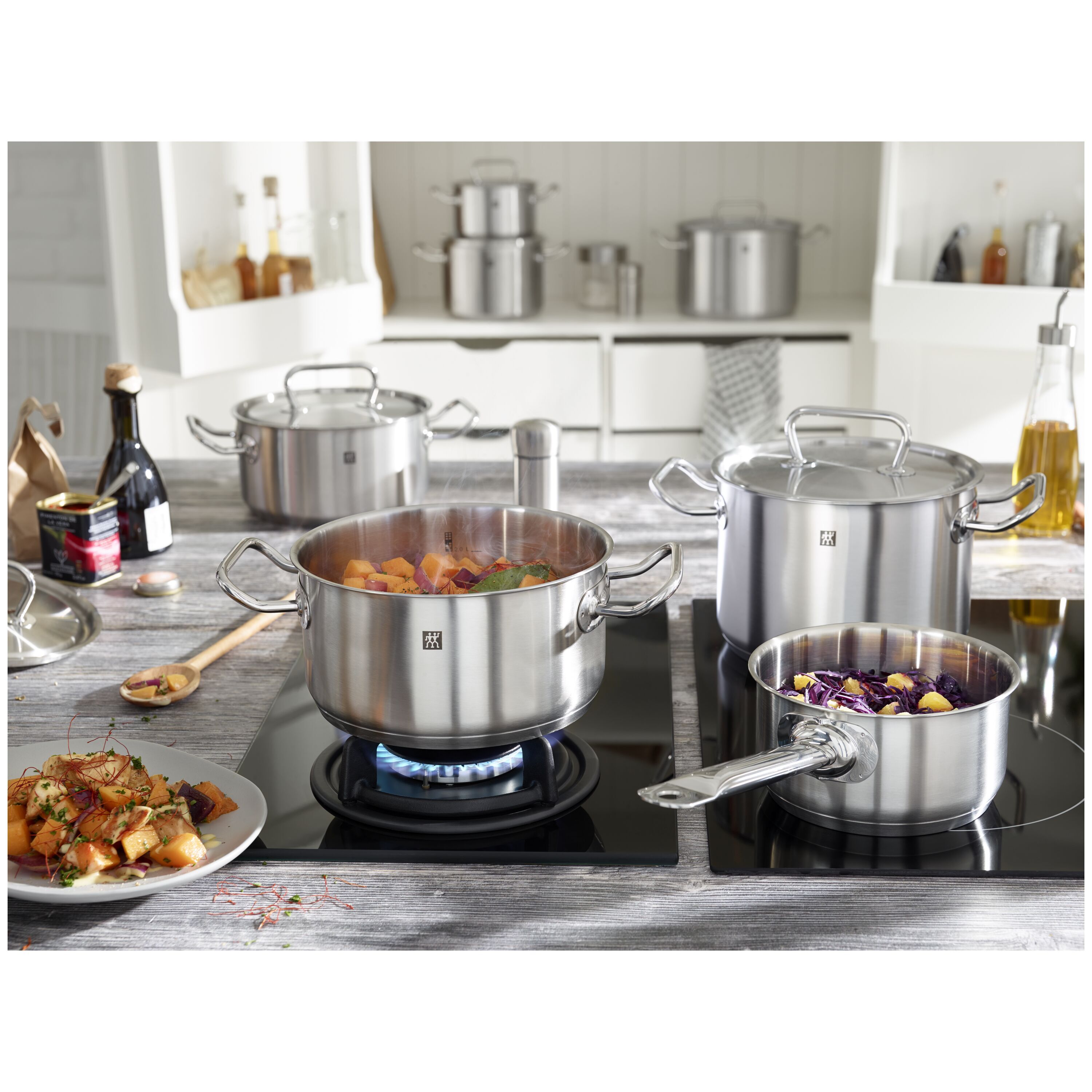16 cm 18/10 Stainless Steel Stock pot silver