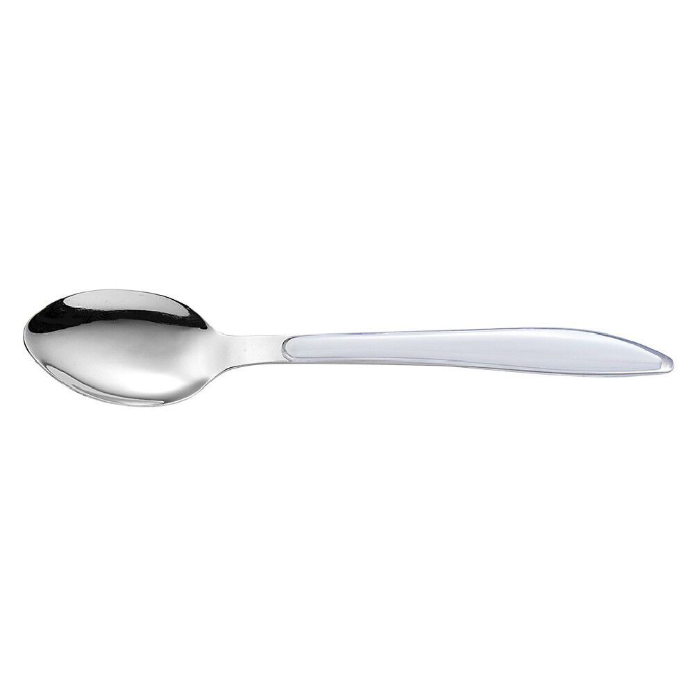 Cuillère à soupe inox gamme Drop manche éffilé blanc