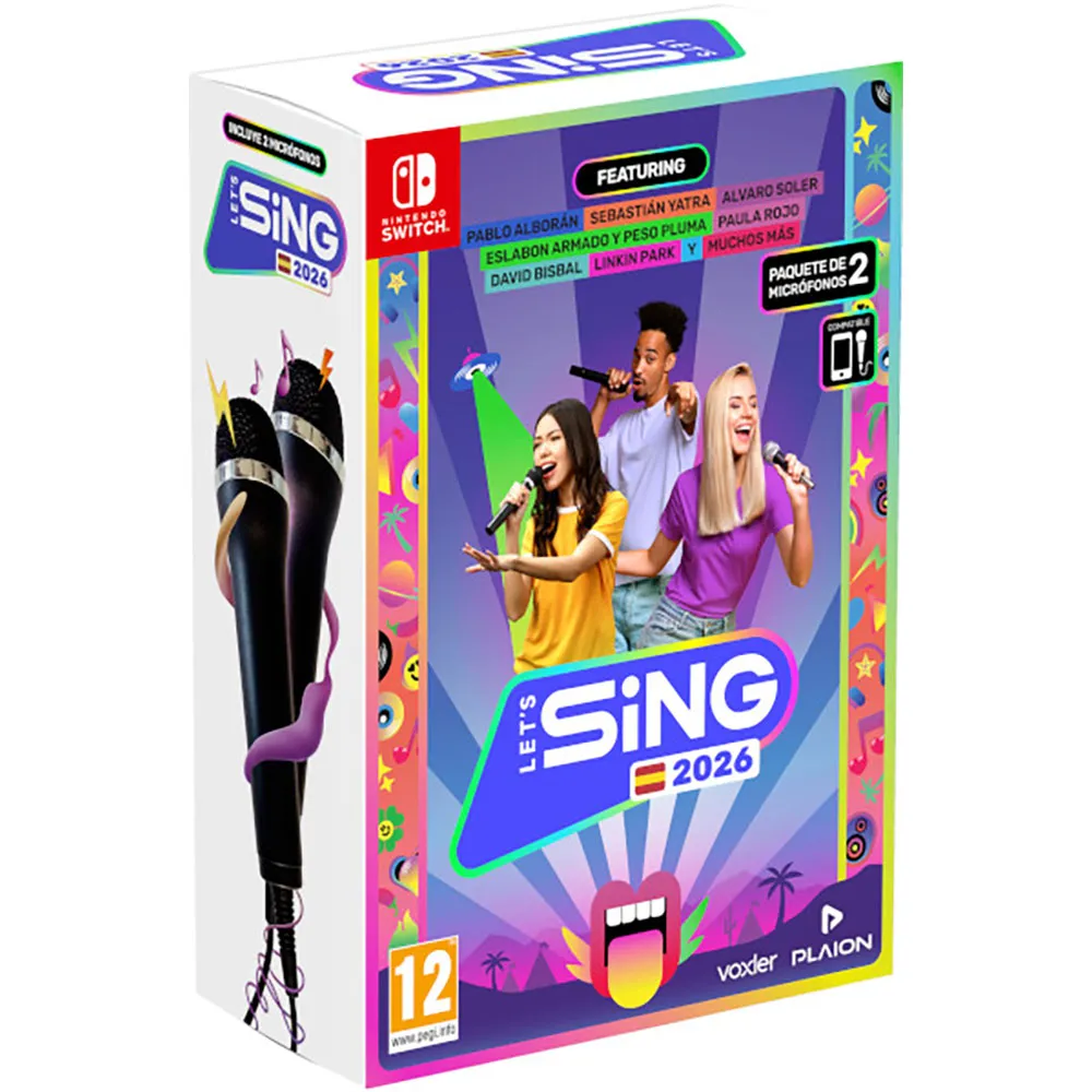 Nintendo Switch Let´S Sing 2026   2 Microfonos