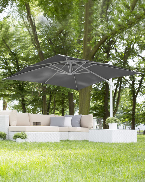 Parasol ogrodowy składany 250 cm szary