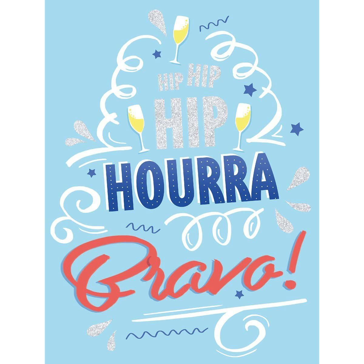 - Carte de voeux bravo grand format