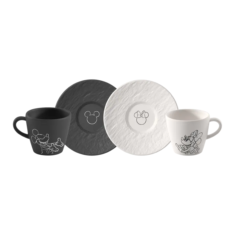 Espressotasse mit Untertasse 4-teilig Manufacture Rock Mickey