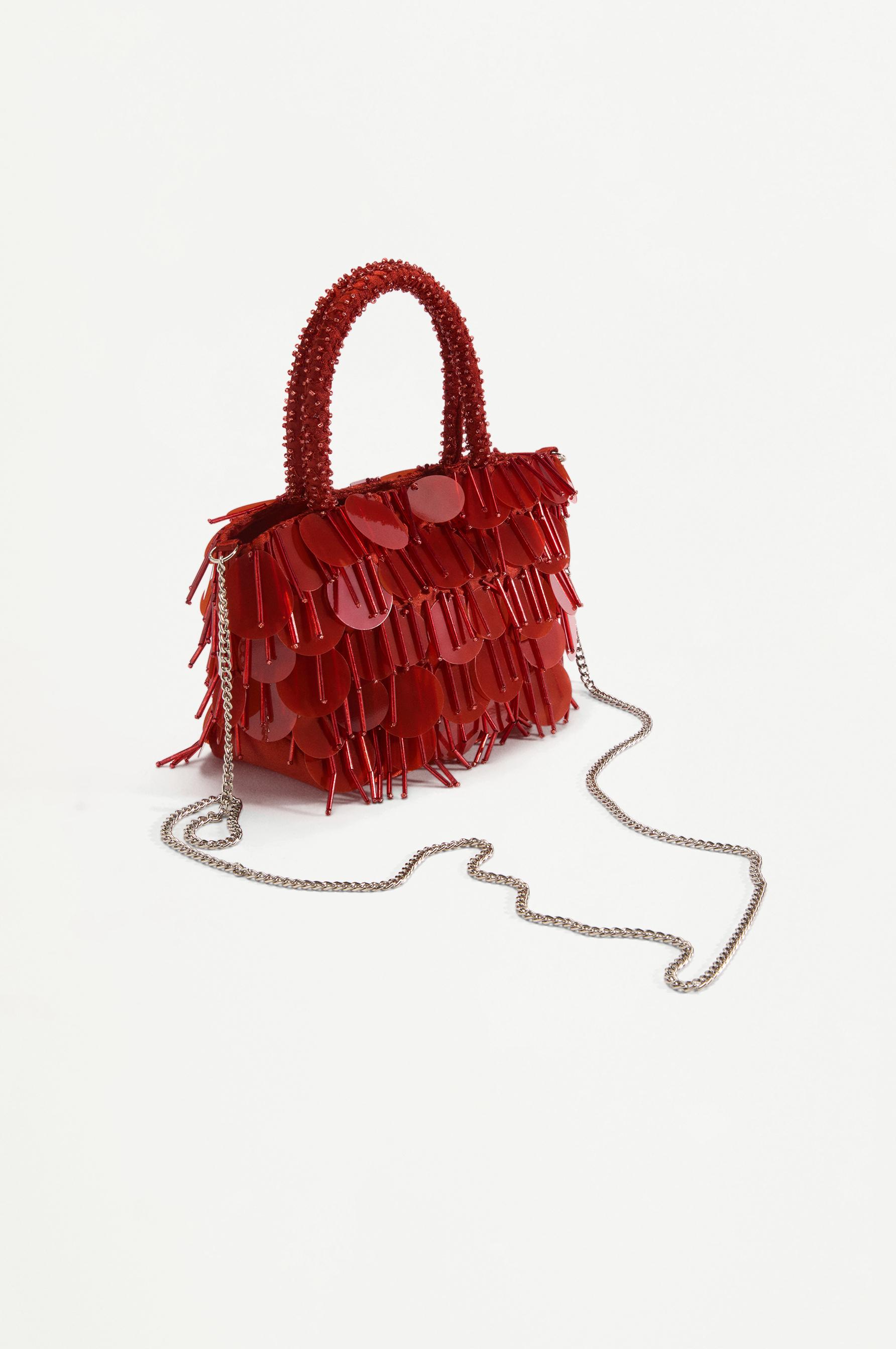 Bolso bandolera abalorios