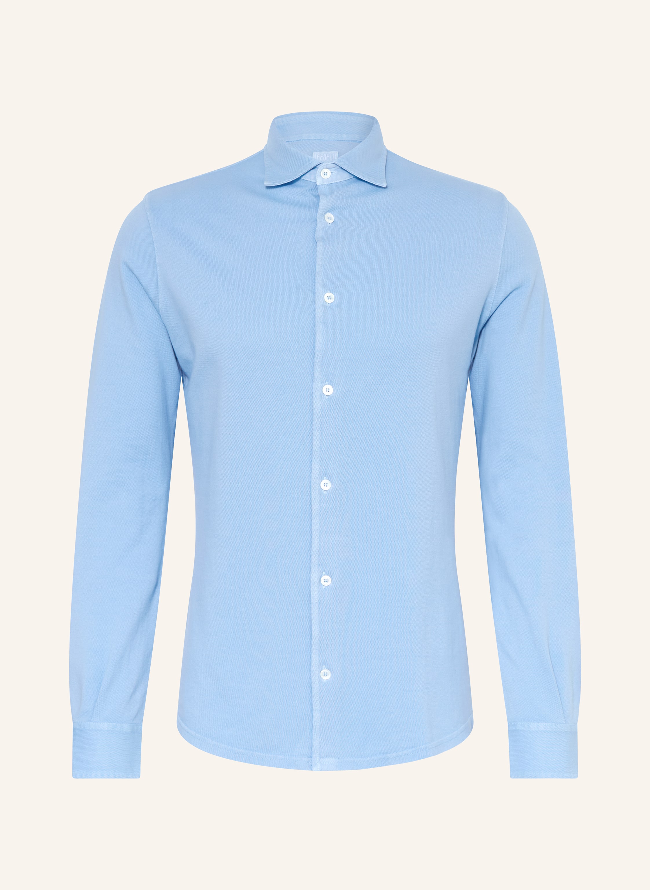 FEDELI Piqué-Hemd STELVE Slim Fit