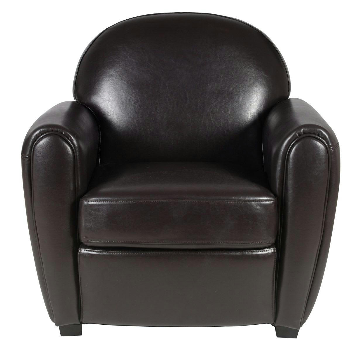 CLUB - Fauteuil  Vintage cuir marron