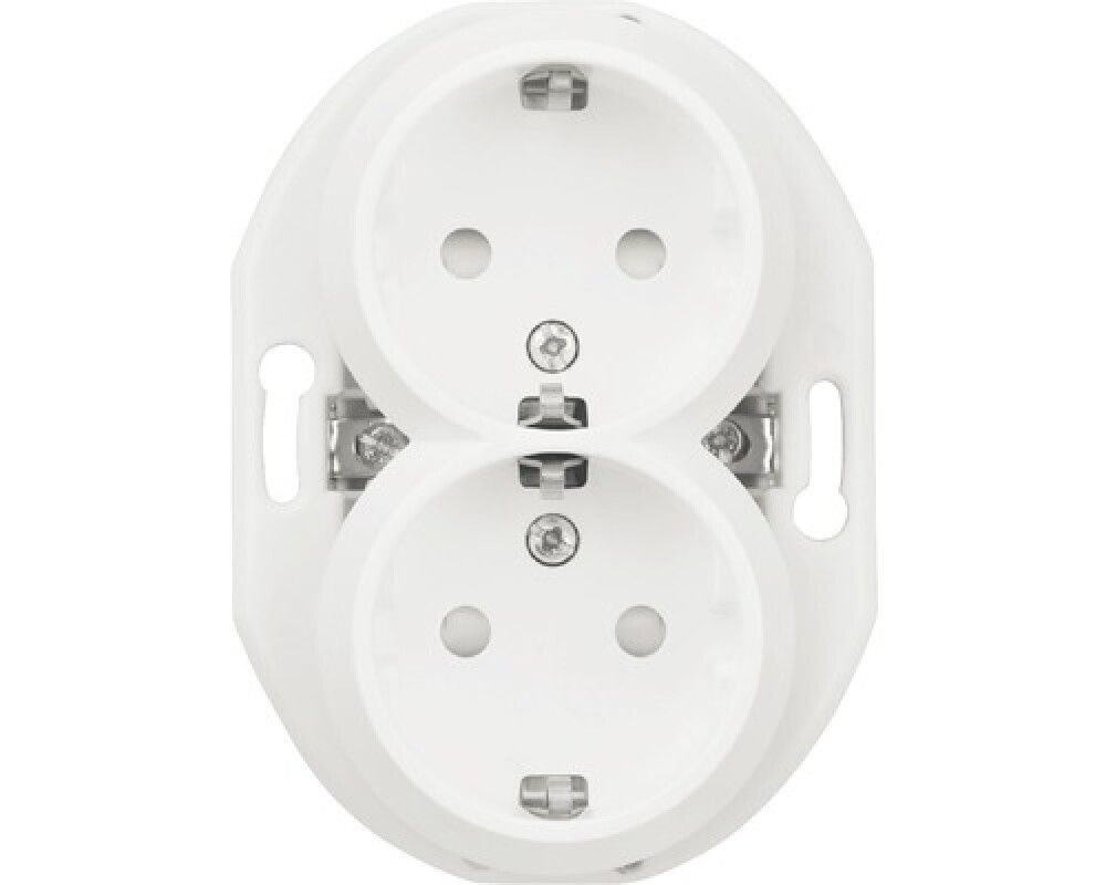VEGGUTTAK SCHNEIDER ELECTRIC WDE011122 RENOVA 2-FAG JORDET HVIT