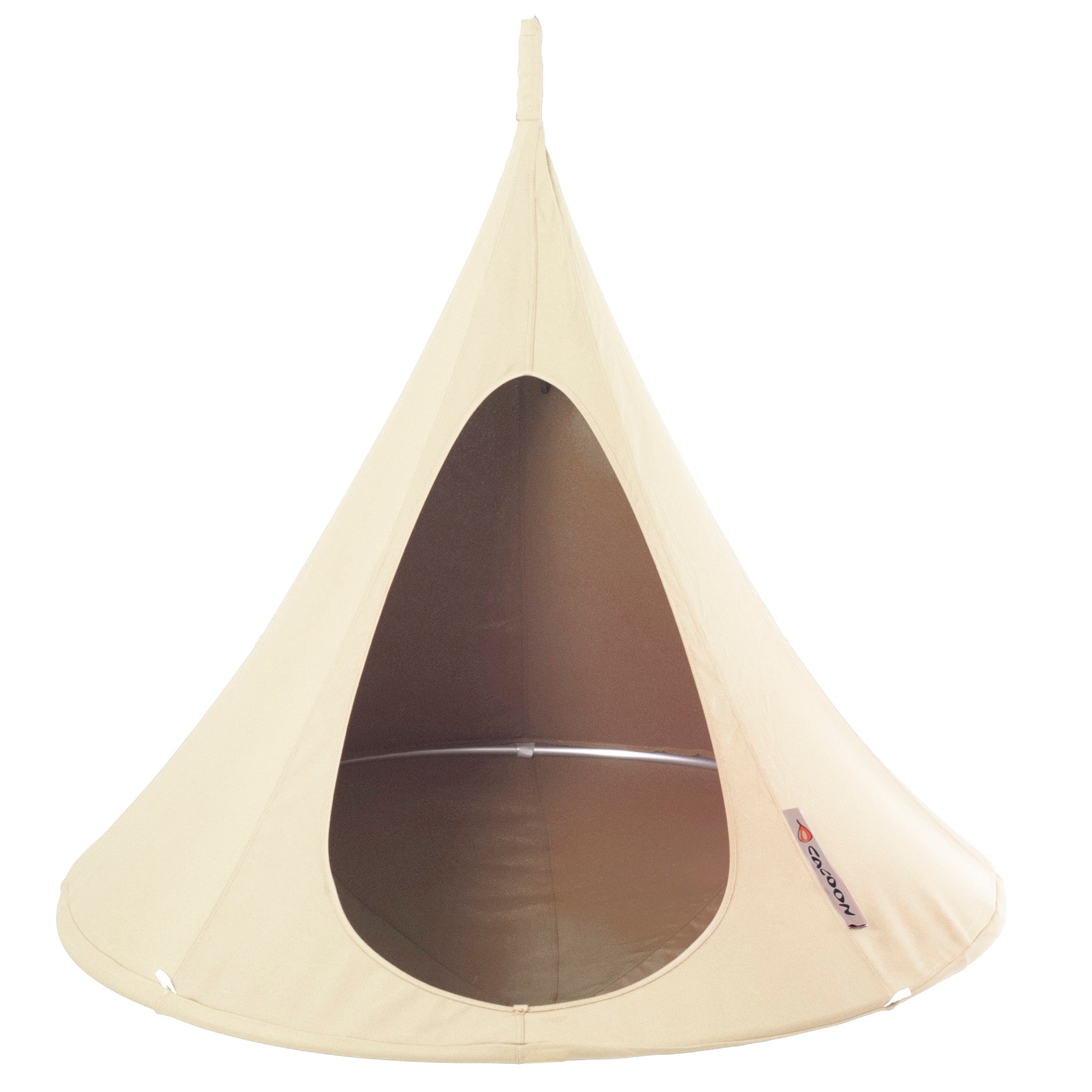 Cacoon Single Hangstoel - Natural White