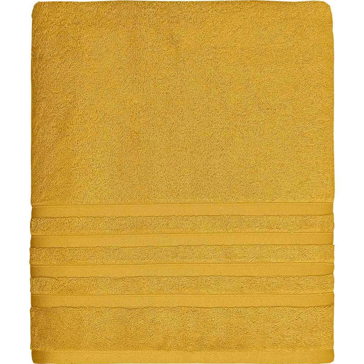 SENSILK - Maxi drap de bain 600 gr/m²  safran 100x150 cm