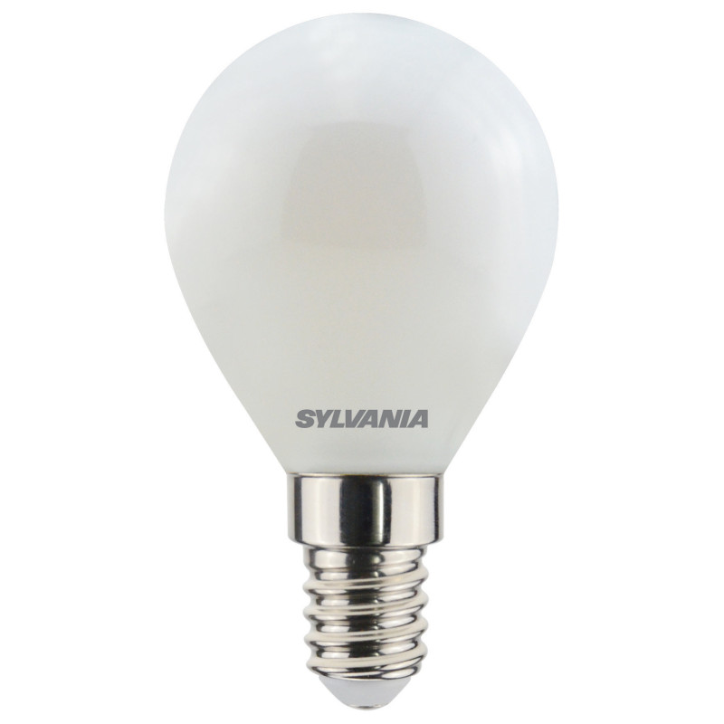 Ampoule boule mate LED E14 blanc chaud 806 lm 6 W SYLVANIA