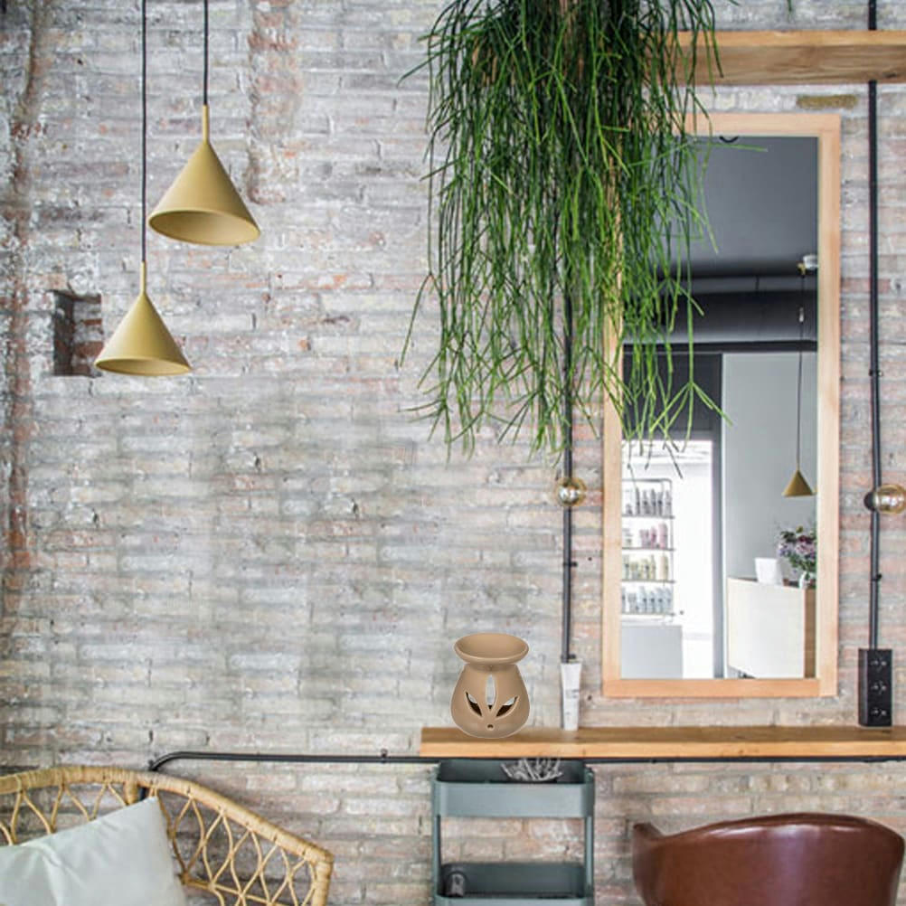 - Brûle-parfum en céramique Beige