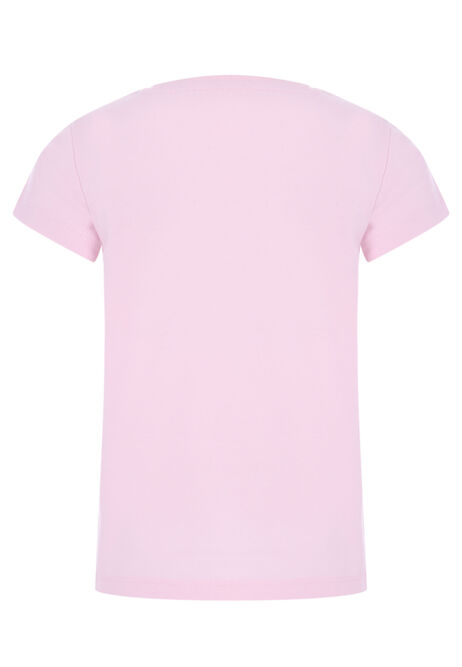 Younger Girls Pink I Love My Daddy Glitter T-Shirt
