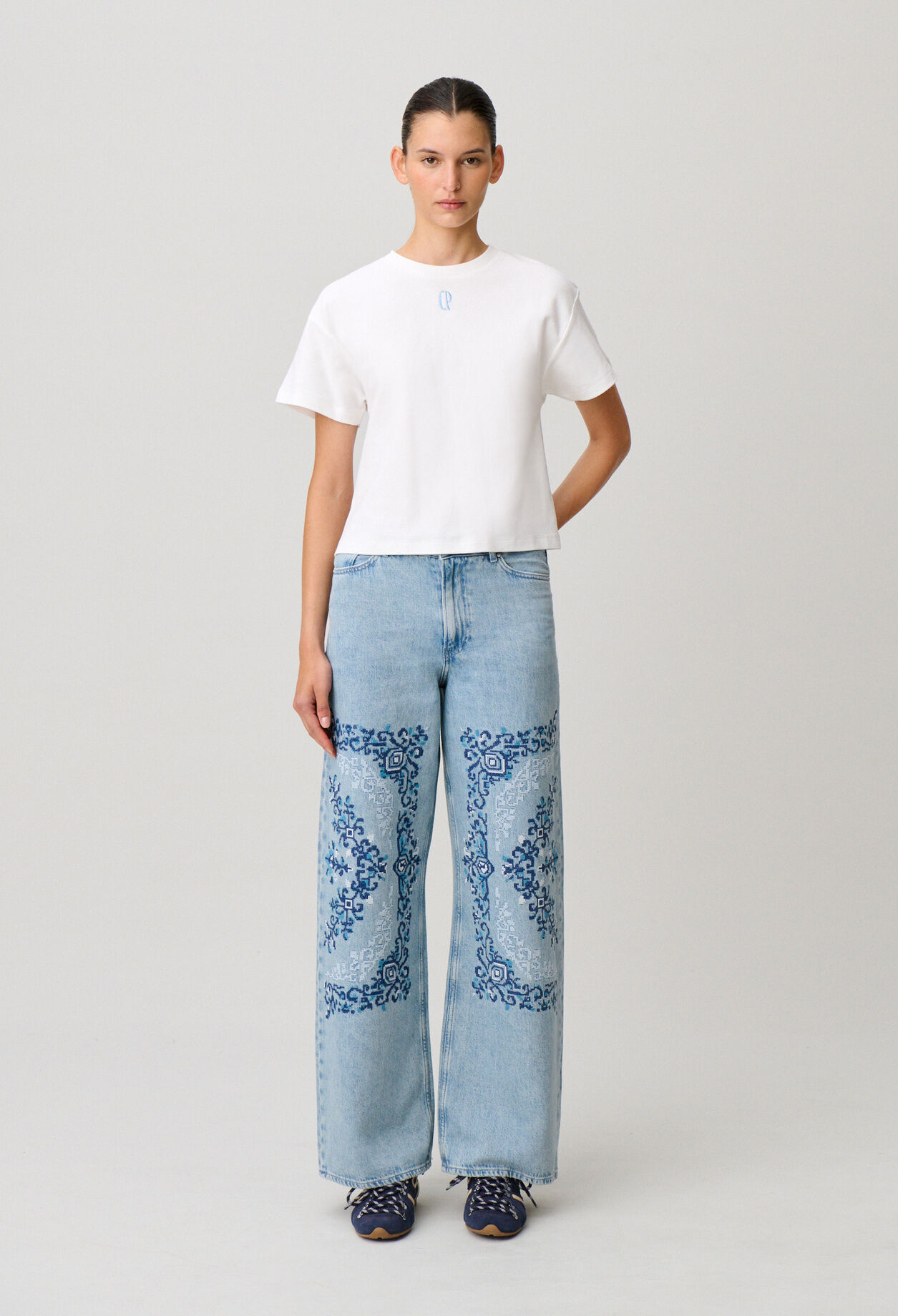 Tshirt coton broderie