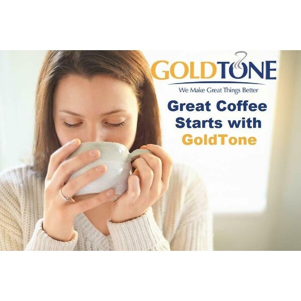 GoldTone Reusable 8-12 Cup Basket Filter Replacement Fits ALL Hamilton Beach Coffee Machines and Brewers, BPA Free (1 Pack)