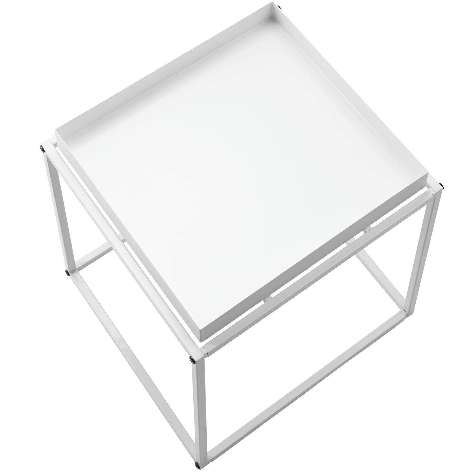 - Table d'appoint en Acier blanc