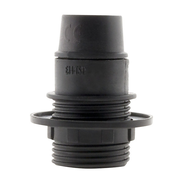 Douille E14 simple bague - Noir - Zenitech