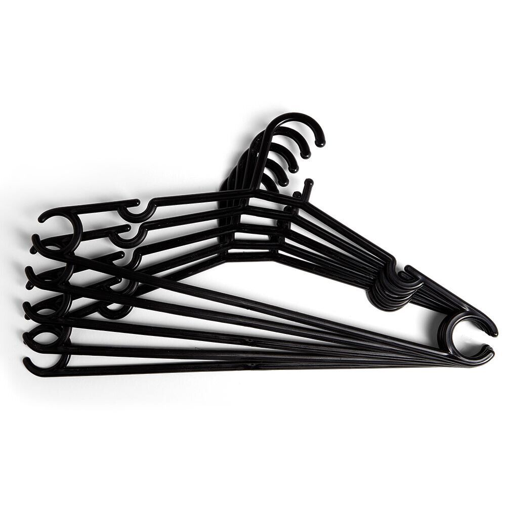 Cintre en plastique Noir x5 - L38,5xH17cm
