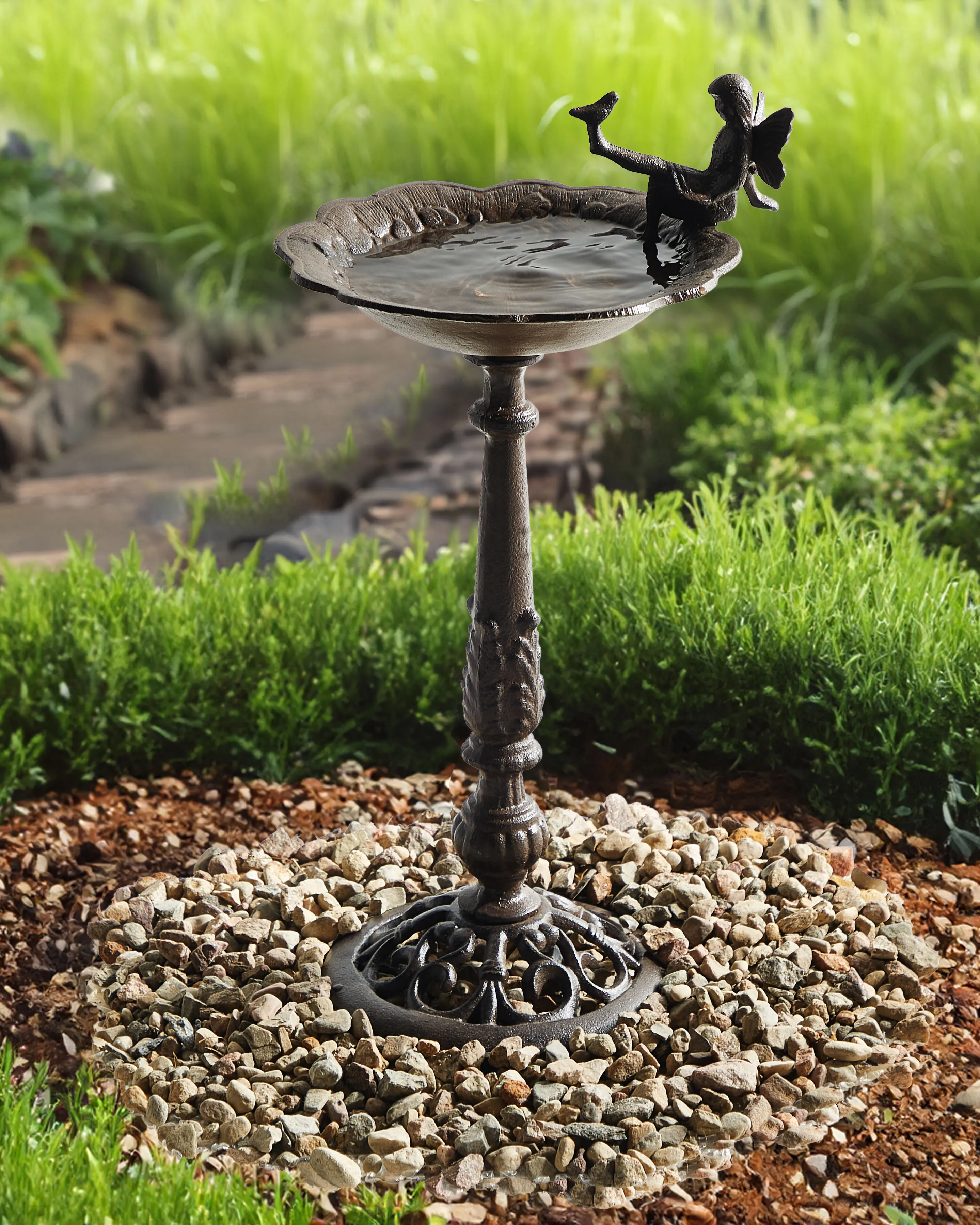 Bird Bath LARK Brown