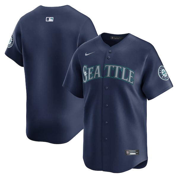 Seattle Mariners Nike Road Limited Jersey – Navy