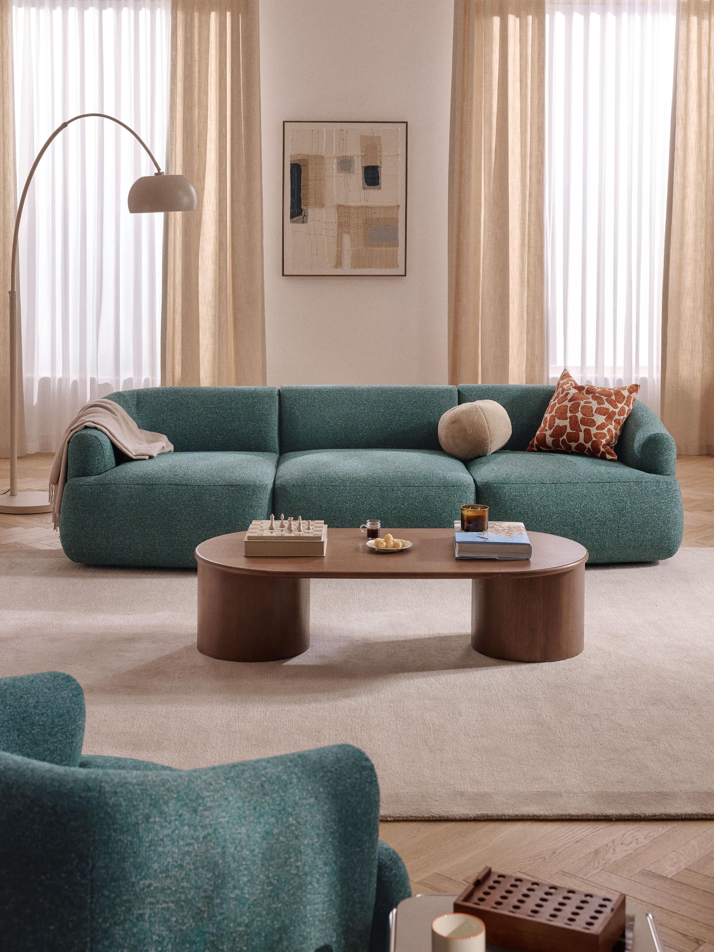 Modulares Bouclé-Sofa Sofia (3-Sitzer)